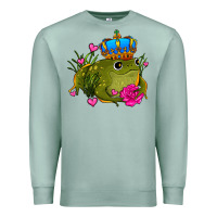 Seafoam valentines day frog prince olivia Premium Sweatshirt - OliviaCreatesArt