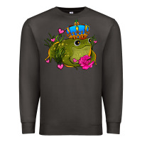 Smoke valentines day frog prince olivia Premium Sweatshirt - OliviaCreatesArt