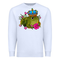 White valentines day frog prince olivia Premium Sweatshirt - OliviaCreatesArt