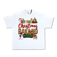 White Official Christmas baking team Urban Heavy Tee - NancyCooperArtShop