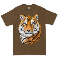 Cacao Tiger Head Premium Tee - LillyAllenDesigns