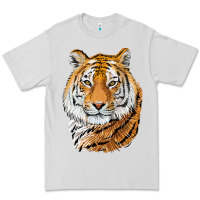 Dove Grey Tiger Head Premium Tee - LillyAllenDesigns