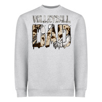 Heather Grey Volleyball Dad Heavyweight Sweatshirt - Bettercallsaul