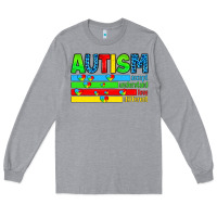Heather Grey autism Long Sleeve Tee - Artiststas