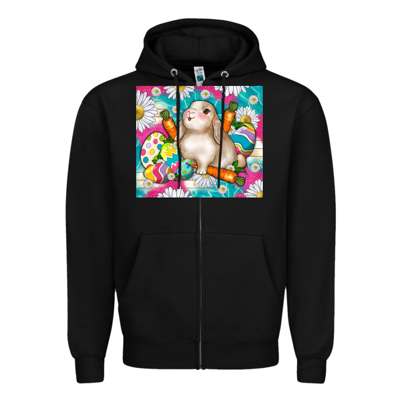 Easter Day Rabbit Zipper Hoodie by TumblerDesignByShophia | Teevron