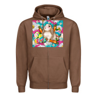 Chestnut easter day rabbit Zipper Hoodie - TumblerDesignByShophia