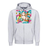 Heather Grey easter day rabbit Zipper Hoodie - TumblerDesignByShophia
