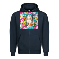 Navy easter day rabbit Zipper Hoodie - TumblerDesignByShophia