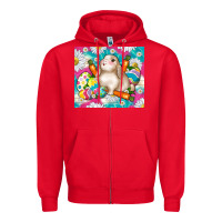 Red easter day rabbit Zipper Hoodie - TumblerDesignByShophia