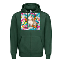 Sports Green easter day rabbit Zipper Hoodie - TumblerDesignByShophia