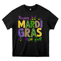 Black happy mardi gras y'all Heavy Core Tee - AdoDesignShop