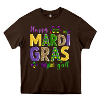 Chocolate Brown happy mardi gras y'all Heavy Core Tee - AdoDesignShop