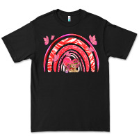 Black valentines day rainbow with heart Premium Tee - NancyCooperArtShop