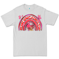 Dove Grey valentines day rainbow with heart Premium Tee - NancyCooperArtShop