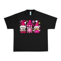 Black Pink Christmas winter gnomes Urban Heavy Tee - NancyCooperArtShop