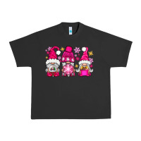 Pigment Black Pink Christmas winter gnomes Urban Heavy Tee - NancyCooperArtShop