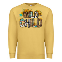 Antique Gold wild child Premium Sweatshirt - OliviaCreatesArt