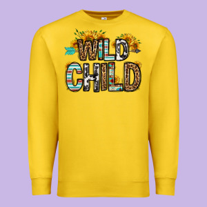 Wild Child Premium Sweatshirt Designed By Oliviacreatesart