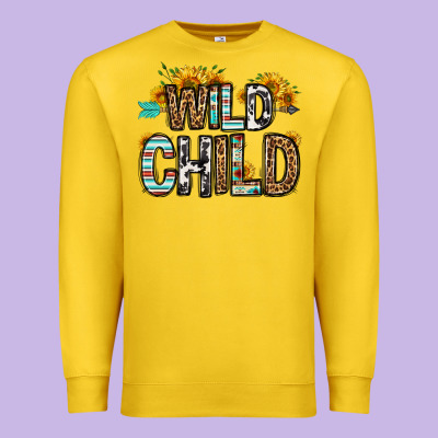 Wild Child Premium Sweatshirt Designed By Oliviacreatesart