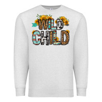 Oatmeal Heather wild child Premium Sweatshirt - OliviaCreatesArt