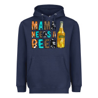 Navy Mama Needs a Beer Heavyweight Hoodie - CowCowDesign