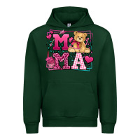 Forest Green Western Valentines Day Mama Mother's Day Urban Hoodie - LillyAllenDesigns