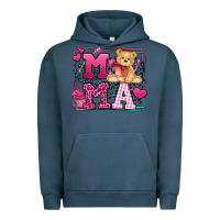 Pigment Midnight Navy Western Valentines Day Mama Mother's Day Urban Hoodie - LillyAllenDesigns