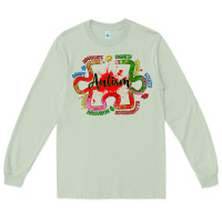Matcha autism teacher pencil Long Sleeve Tee - Artiststas