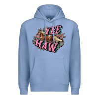 Colony Blue Yee haw Premium Hoodie - HowdyJamesFarm