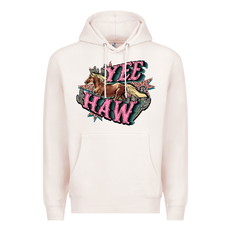 Yee Haw Premium Hoodie by HowdyJamesFarm | Teevron