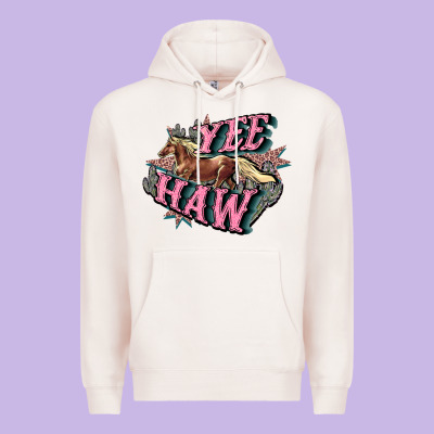 Yee Haw Premium Hoodie Designed By Howdyjamesfarm
