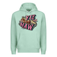 Seafoam Yee haw Premium Hoodie - HowdyJamesFarm