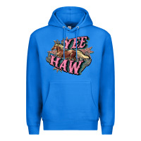 True Royal Yee haw Premium Hoodie - HowdyJamesFarm