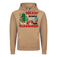 Vintage Coffee rockin around the classroom Vintage Hoodie - MaliasSmallBusiness