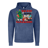 Vintage Denim rockin around the classroom Vintage Hoodie - MaliasSmallBusiness