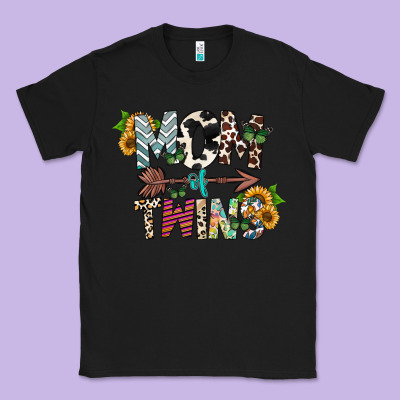 Mom Of Twins Classic Tee Designed By Cowhidedigitalart