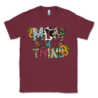 Burgundy mom of twins Classic Tee - CowhideDigitalArt