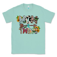 Seafoam mom of twins Classic Tee - CowhideDigitalArt