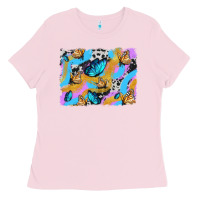 Bubblegum Pink easter butterfly with glitter and cowhide  background Ladies Tee - Artiststas