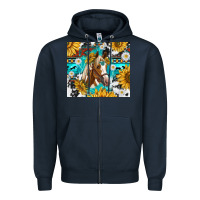 Navy cowhide aztec horse Zipper Hoodie - TumblerDesignByShophia