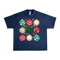 Navy Christmas Urban Heavy Tee - MaliasSmallBusiness