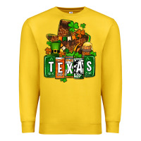 Lemon St. Patrick's Texas map Premium Sweatshirt - OliviaCreatesArt