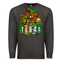 Smoke St. Patrick's Texas map Premium Sweatshirt - OliviaCreatesArt