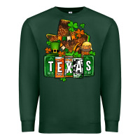 Sports Green St. Patrick's Texas map Premium Sweatshirt - OliviaCreatesArt