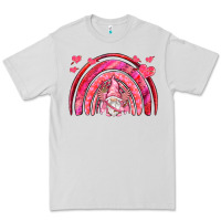 Dove Grey valentines day rainbow with cupid gnome Premium Tee - NancyCooperArtShop