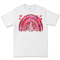 White valentines day rainbow with cupid gnome Premium Tee - NancyCooperArtShop