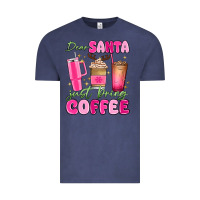 Dear Santa Just Bring Coffee Vintage Tee | Teevron