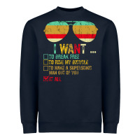 Navy I Want to Break Free to Ride My Bicycle Want It All Heavyweight Sweatshirt - Bettercallsaul