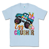 Dusty Blue Egg crusher png sublimation design download, Happy Classic Tee - NancyCooperArtShop