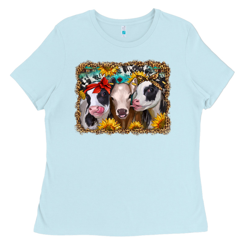 Western Sunflower Heifers Ladies Tee by Jasminsmagicworld | Teevron